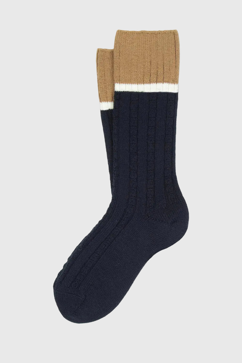 Buda Socken aus Zopfwolle