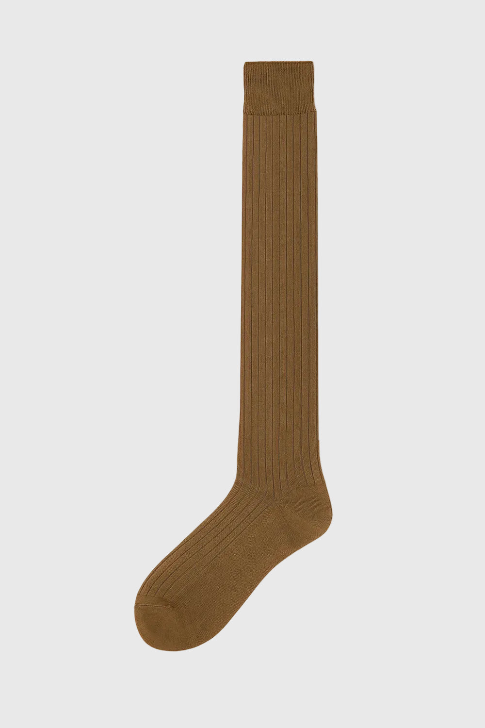 Chaussettes Filo longues en coton côtelé
