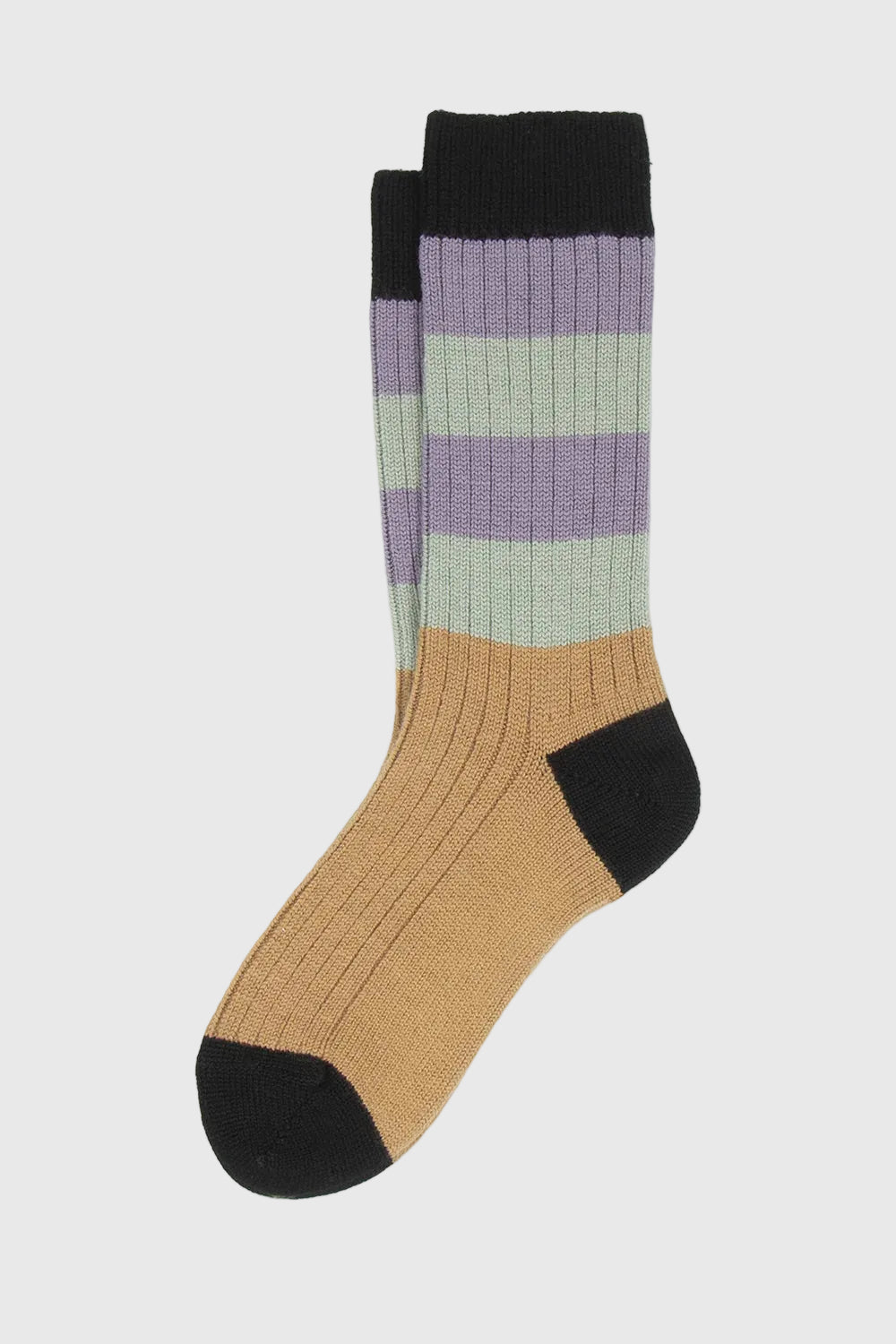 Chaussettes Glenn en laine douce rayée