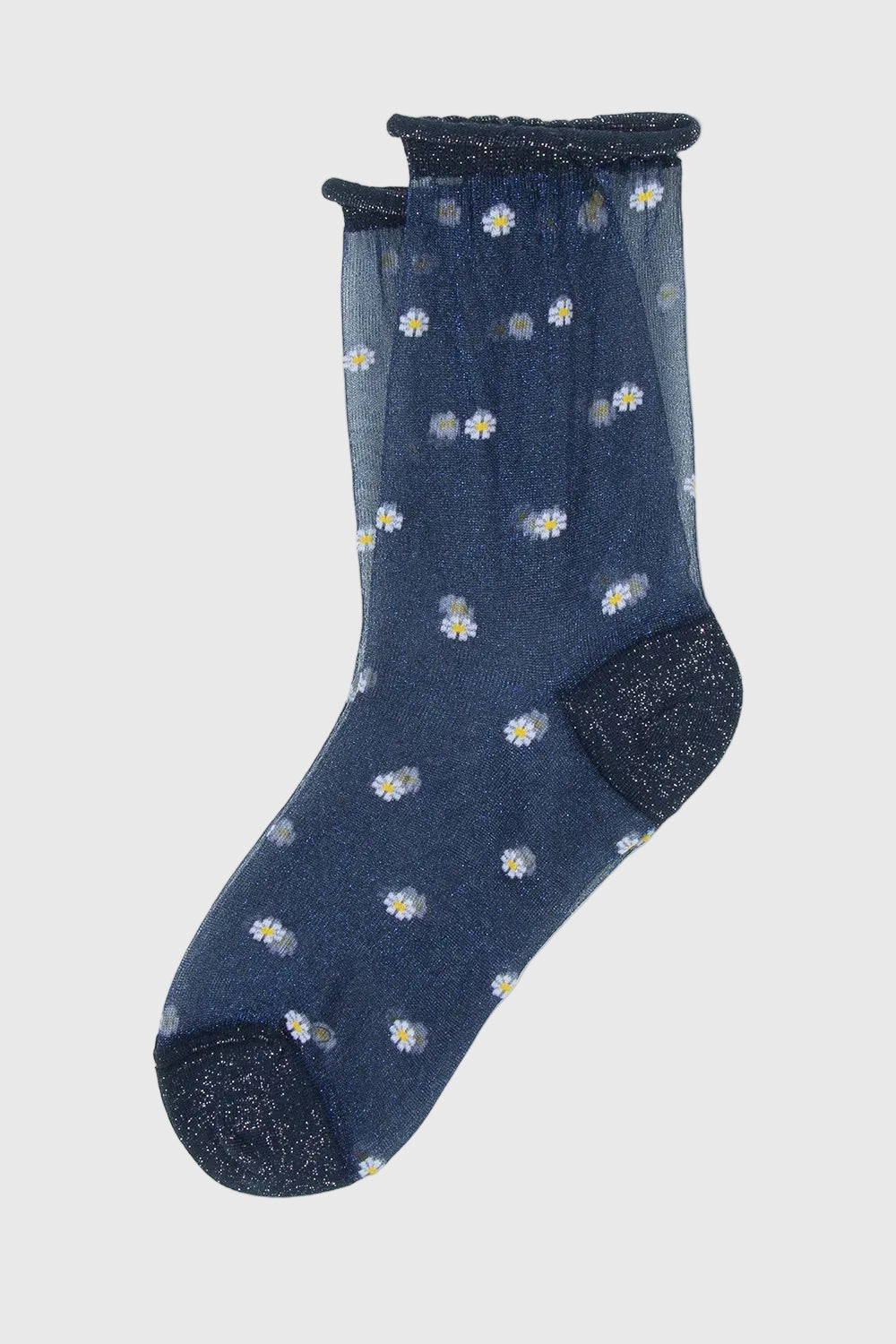 Chaussettes Koani en filopesca à fleurs