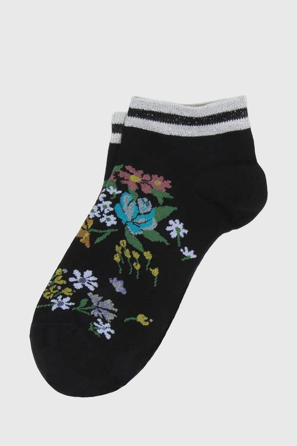 Sehr kurze Lihue-Socken mit Blumenmuster