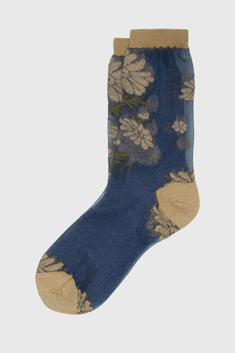Calze Papillon trasparenti con fiori