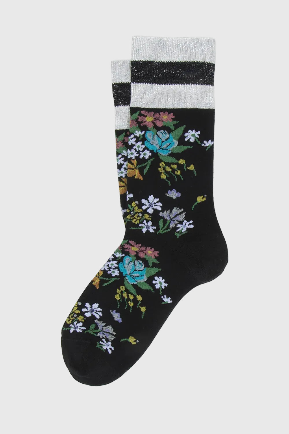 Kurze Waime-Socken mit Blumenmuster