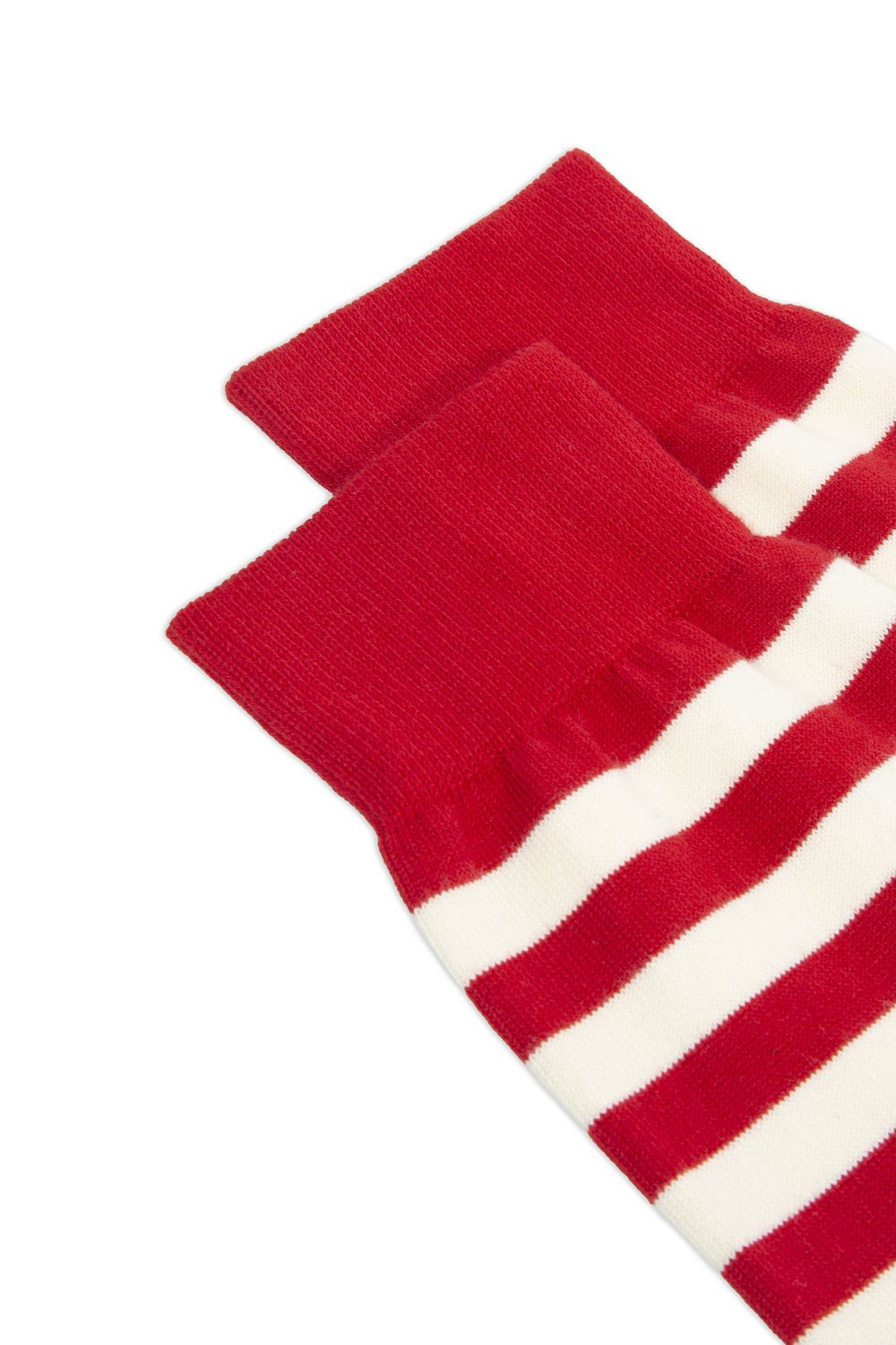 Calze Harris in 100% cotone Calze corte in morbido cotone a righe Bordeaux