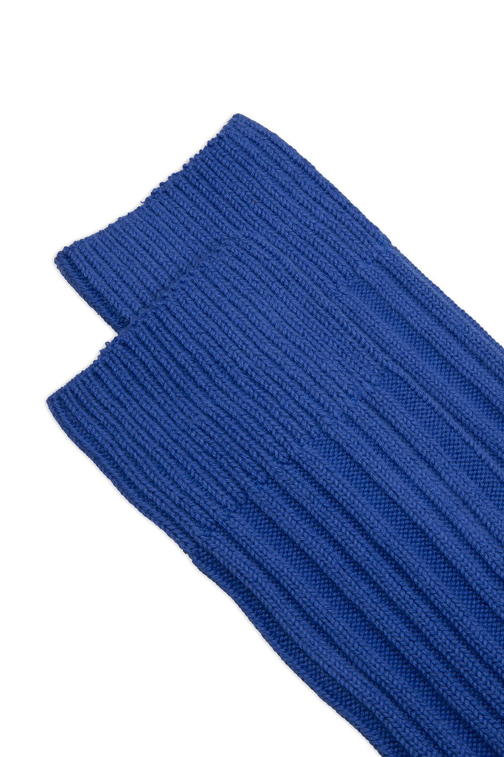 Tino Cotton Socks Short blue cotton socks with differenciated rib