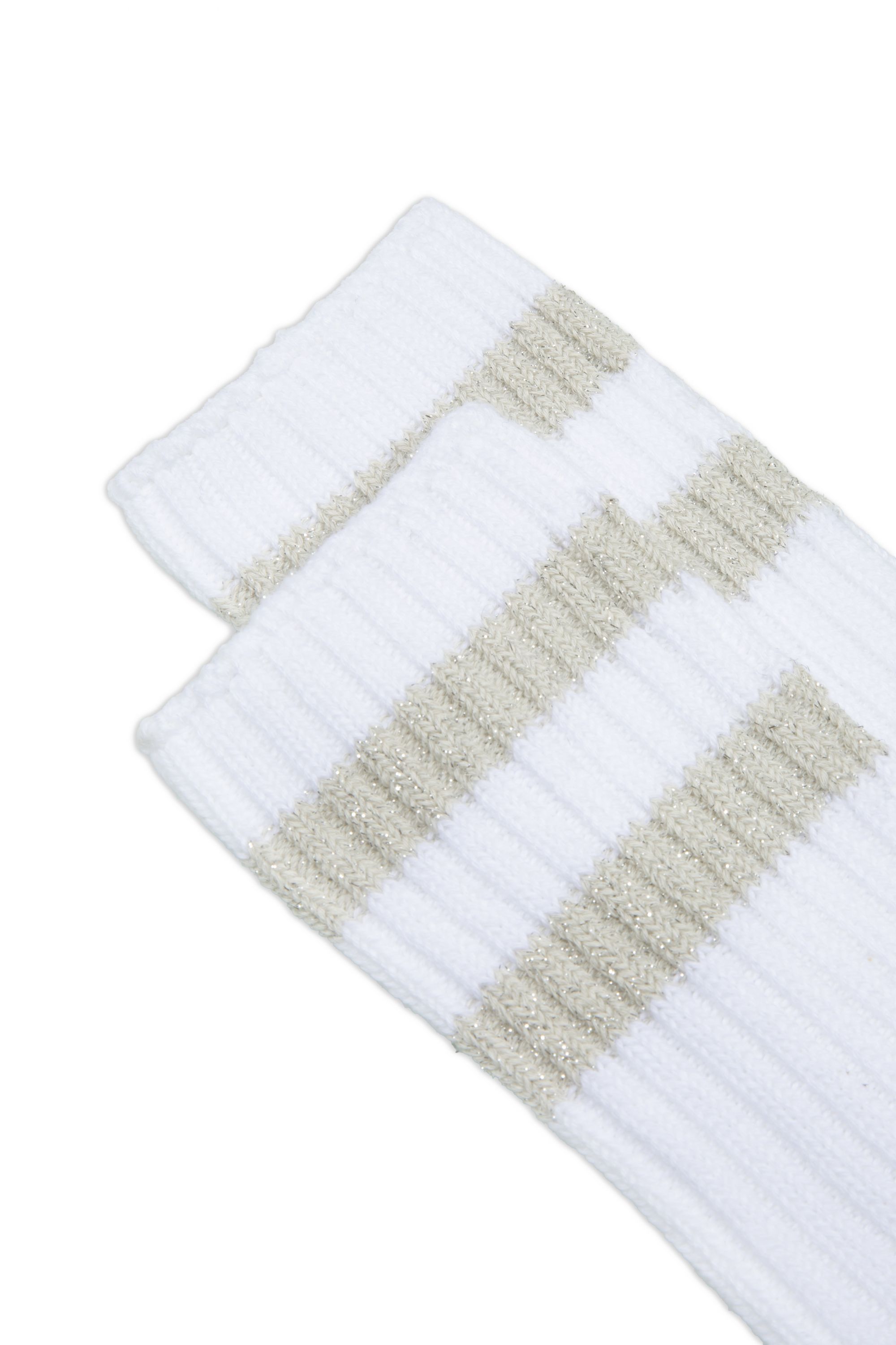 Calze Nysted in cotone Calze corte in cotone e righe lurex Grigio