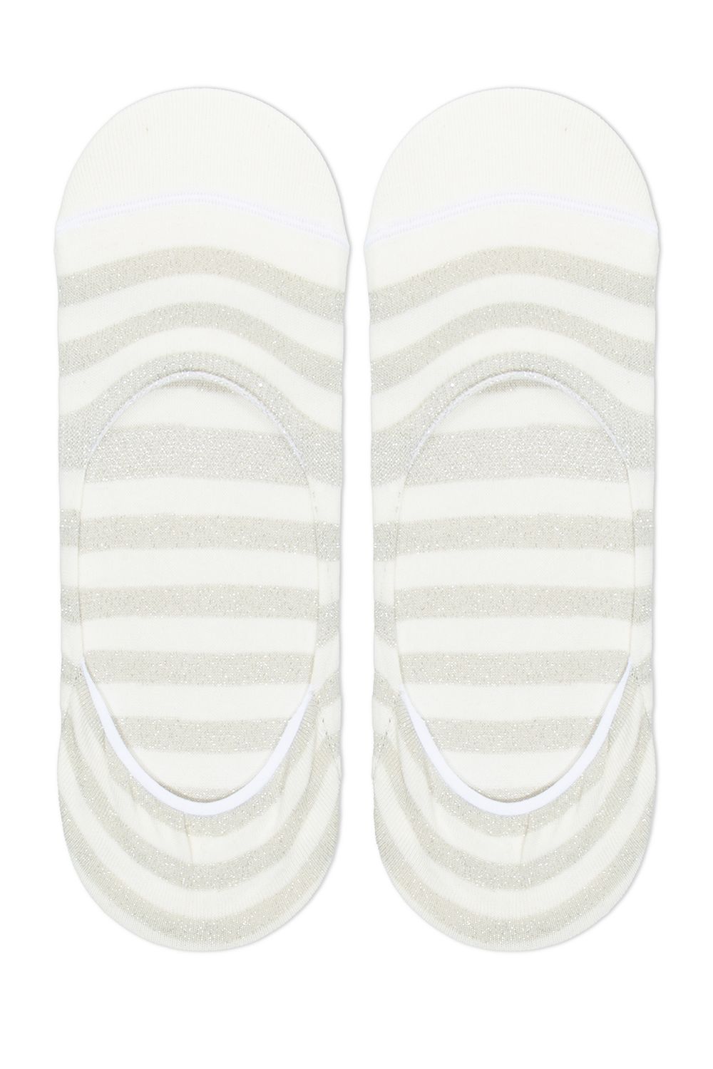 Salvapiede Samso in Cotone Soletta in cotone lurex a righe Nero