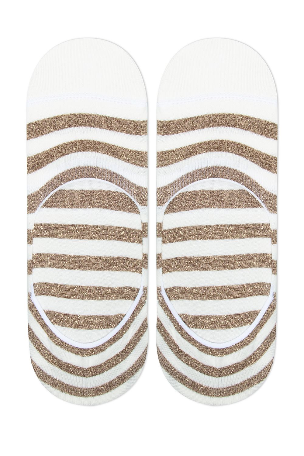 Salvapiede Samso in Cotone Soletta in cotone lurex a righe Nero