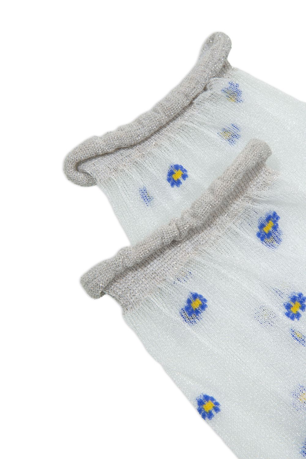 Calze Koani in Filopesca Calze corte in filopesca con fiori