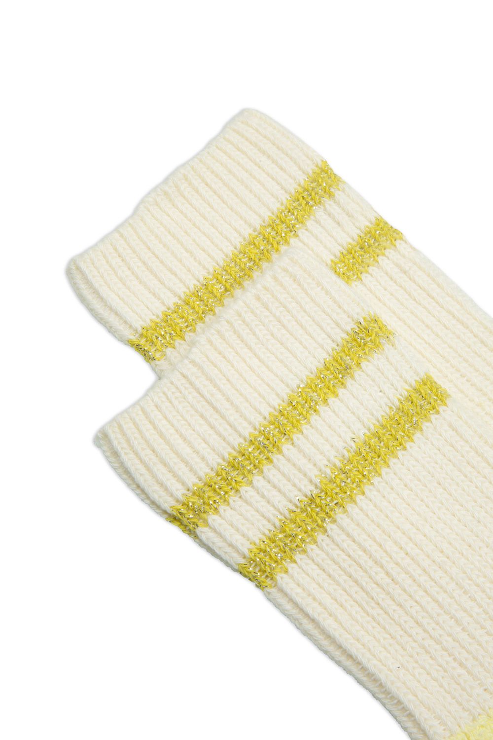 Baumwollsocken Mikotoni Kurze Frottee-Socken mit Lurex-Design