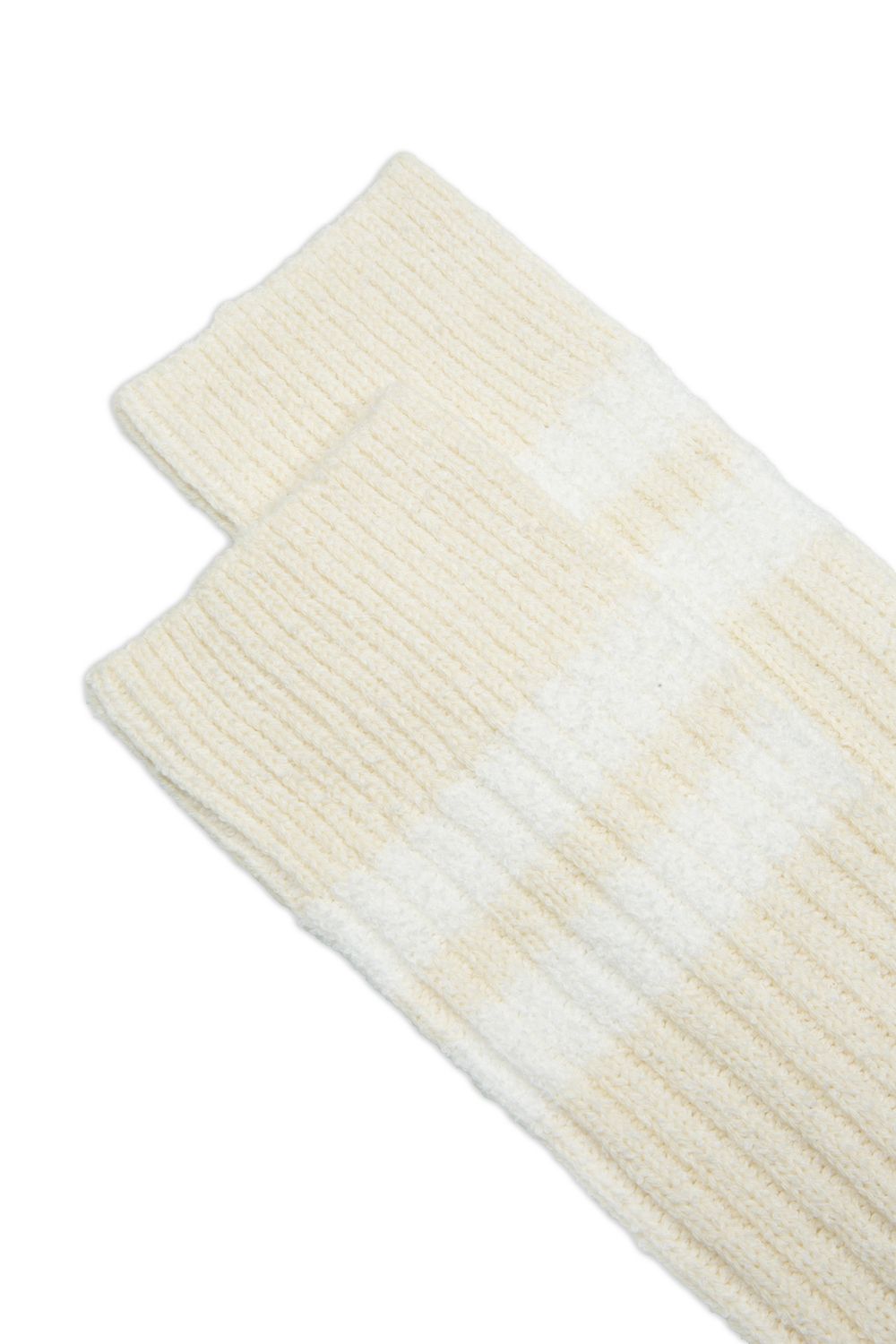 Abrat Kurze Baumwollsocken Baumwollsocken mit sportlichen Streifen in Melange-Optik