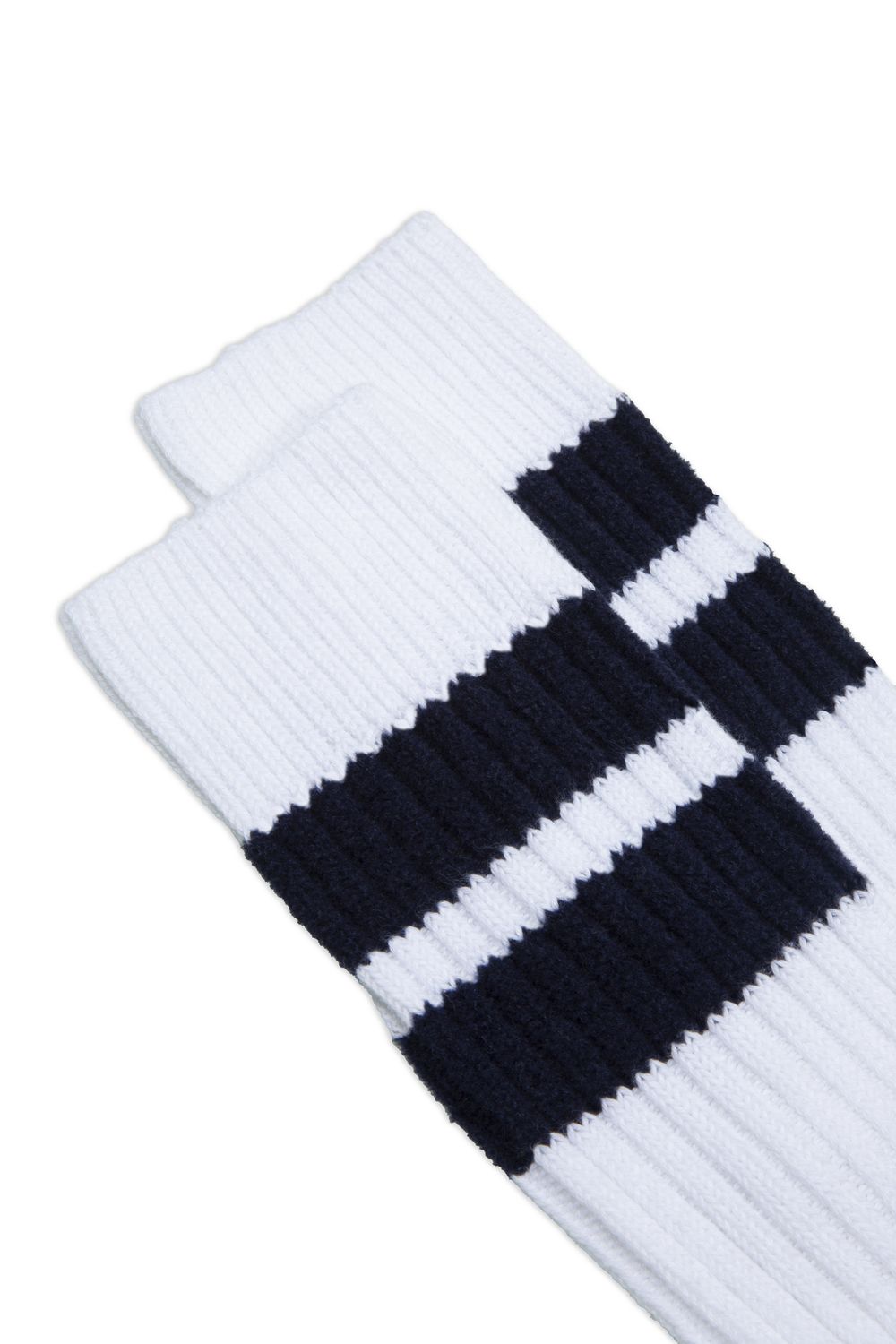 Calze Alarno corte in Cotone  Calze in cotone a coste e righe in ciniglia