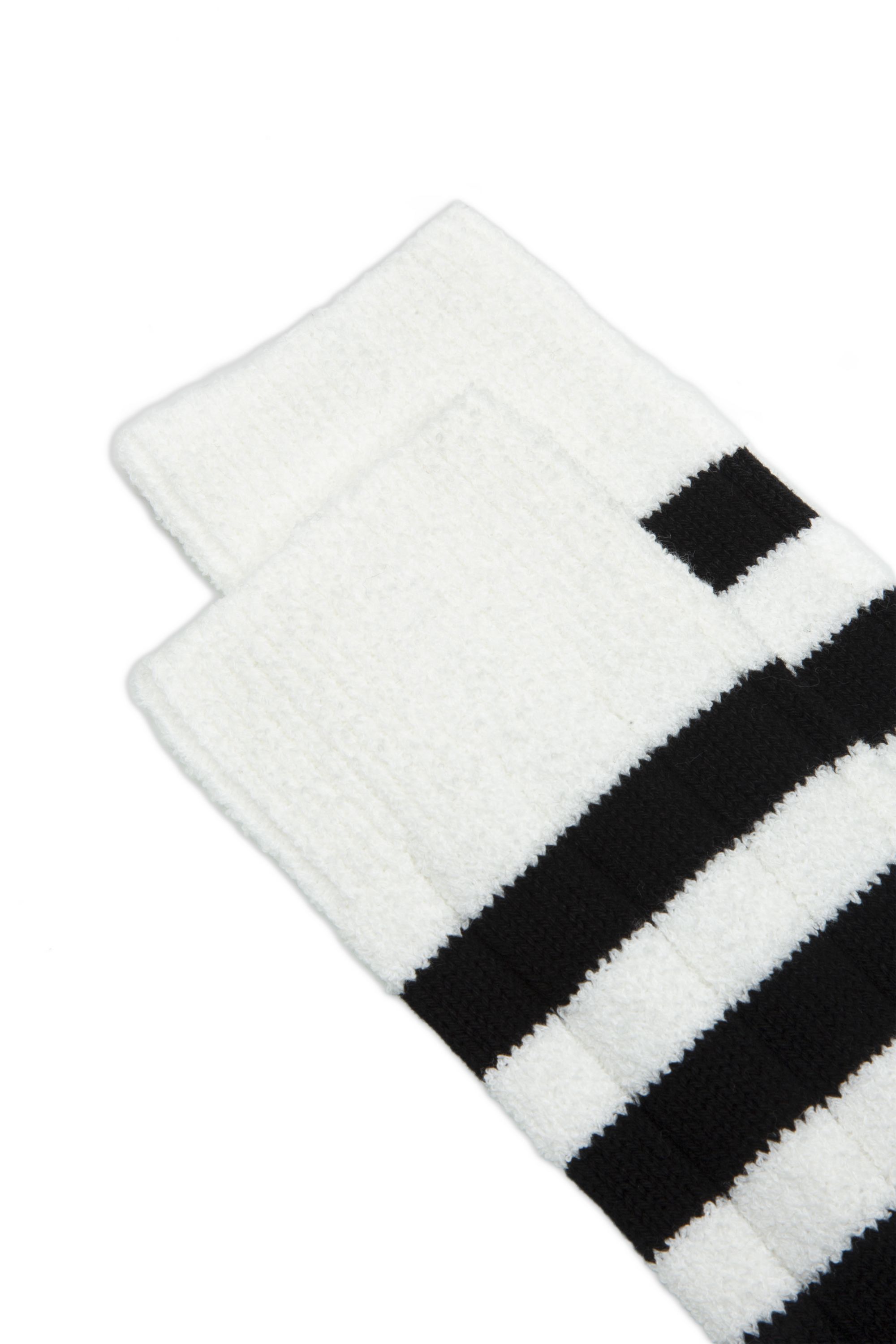 Calze Taza in Cotone Calze corte in cotone a coste e righe