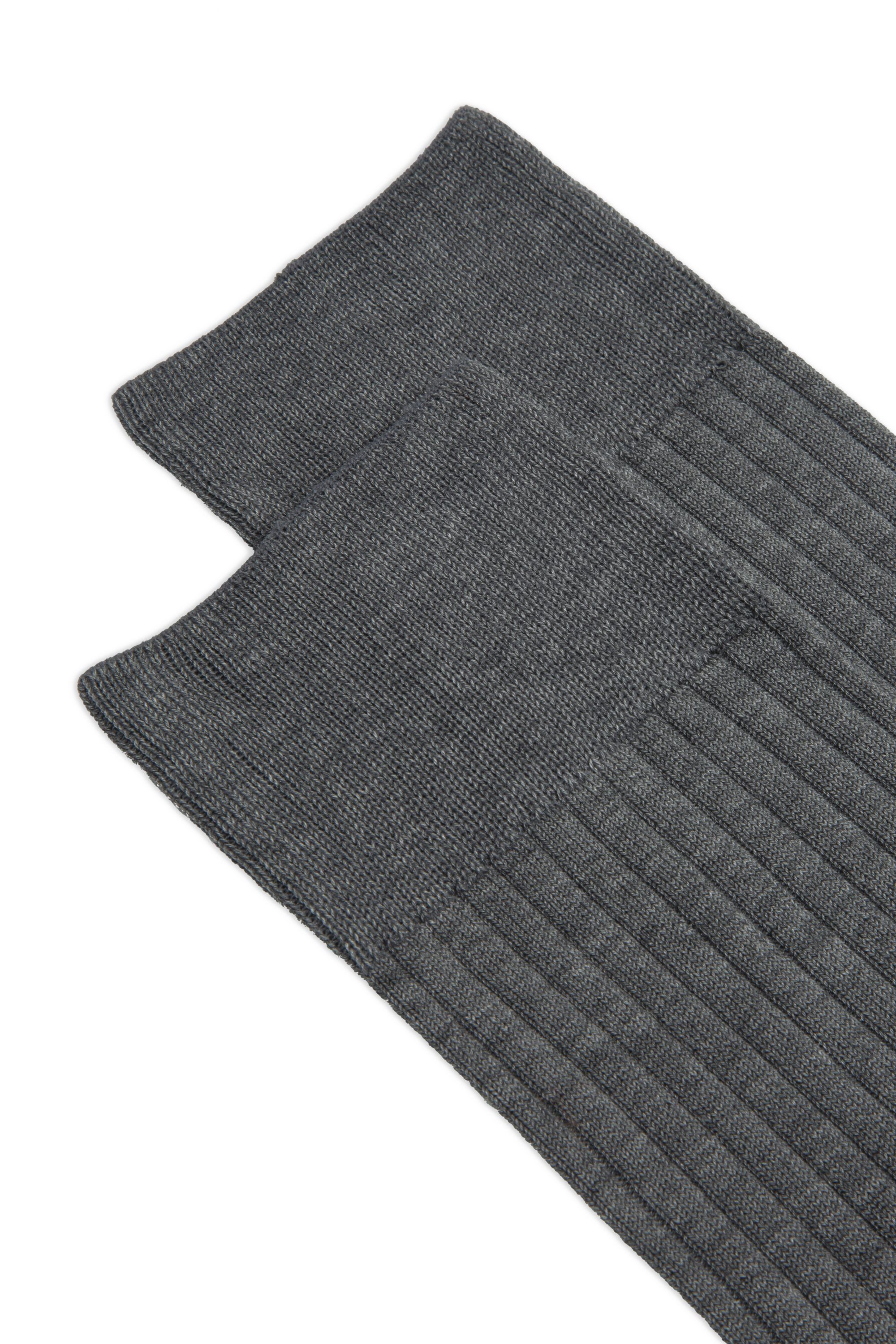 Filoscozia  Calza uomo in cotone a coste lunghe